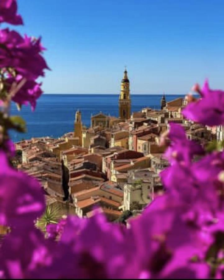 Le Vigia-Vue Mer-Terrasse-Climatisation-Parking Menton Exterior foto