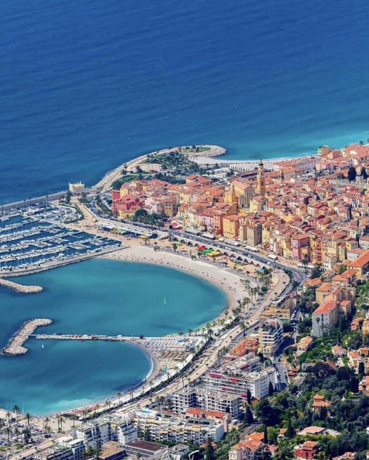 Le Vigia-Vue Mer-Terrasse-Climatisation-Parking Menton Exterior foto